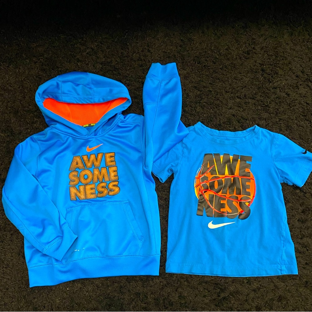 2 Nike basketball tops ￼size 6/7